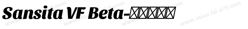 Sansita VF Beta字体转换